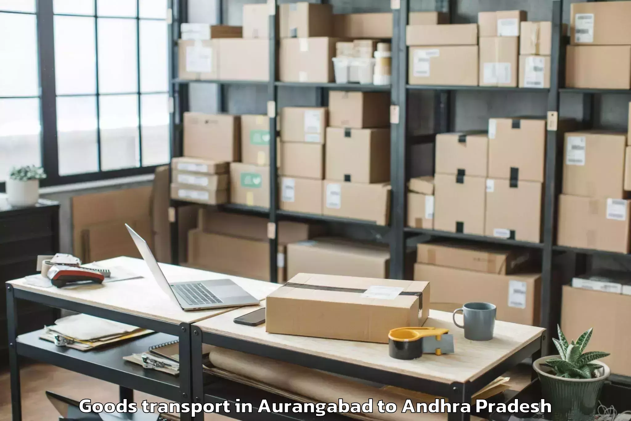 Professional Aurangabad to Vadlapudi Goods Transport